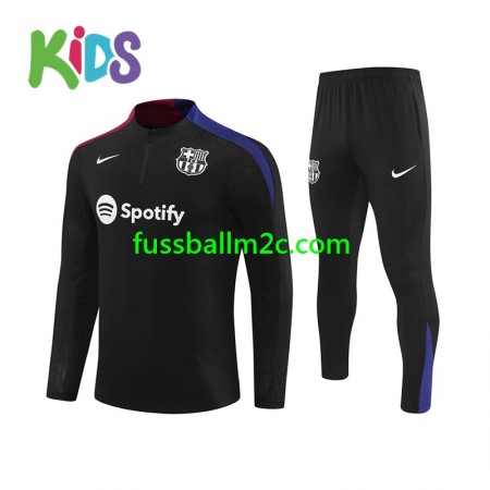 FC Barcelona Kinder Schwarz Sweatshirts Anzüge 2024-2025